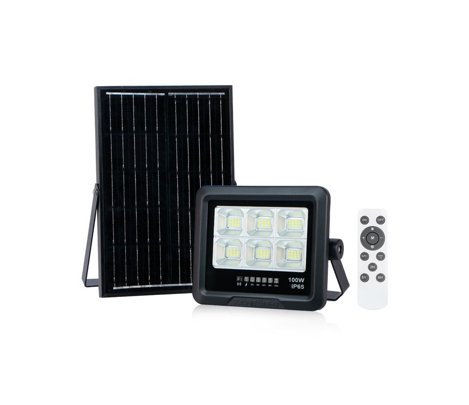 PROYECTOR SOLAR SFL04 100W, 6000K, IP65 IK08, BATERÍA LITIO - Imagen 6