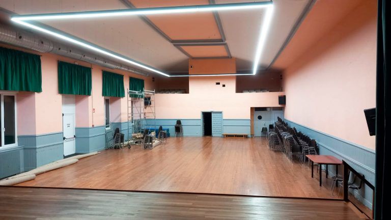 Proyecto de iluminación realizado en las instaalaciones del Colegio Nuestra señora de la Antigua, en Orduña, Bizkaia.