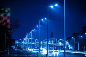 Proyecto de iluminacion realizado en el parque deportivo Changlong Longhu, China
