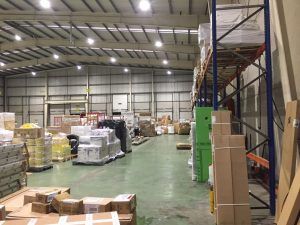 Proyecto de iluminacion realizado en las instalaciones de la empresa TDN, en Sangonera La Verde, Murcia