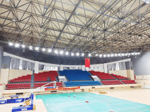 Proyecto de iluminacion realizado en las instalaciones del gimnasio del condado de Haiyan, China