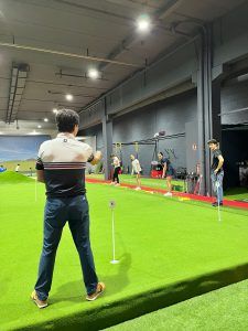 Proyecto de instalaciones deportivas realizado en la academia de golf Bizkaia, en Berango, Bizkaia