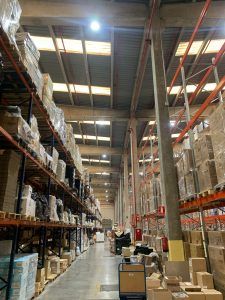 Proyecto de iluminacion realizado en las instalaciones de la empresa TDN, en Coslada, Madrid