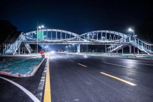 Proyecto de iluminacion realizado en el parque deportivo Changlong Longhu, China