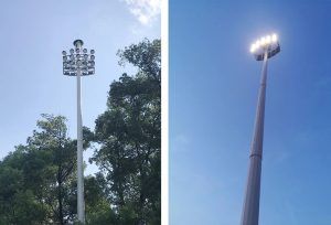 Proyecto de iluminacion realizado en el estadio de fútbol Xiangyang CRRC, China
