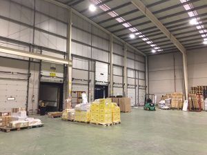 Proyecto de iluminacion realizado en las instalaciones de la empresa TDN, en Sangonera La Verde, Murcia