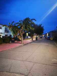 Proyecto de iluminacion realizado en un Sariñena, Huesca, Aragón