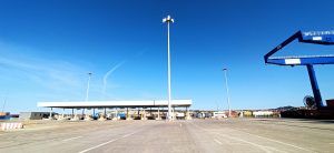 Proyecto de iluminación en el sector portuario en la empresa CSP Torres Spain, en el puerto de Bilbao, Bizkaia.