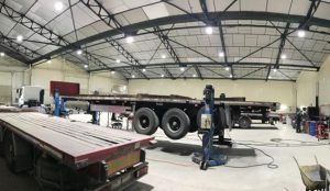Proyecto de iluminacion realizado en las instalaciones de la empresa Renault Trucks, en Santa Cruz de Bezana, Cantabria