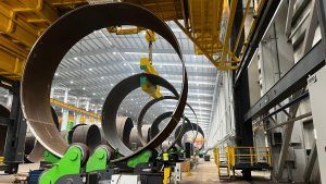 Proyecto sector industrial realizado en las instalaciones de Haizea Wind, en el puerto de Bilbao, Bizkaia.