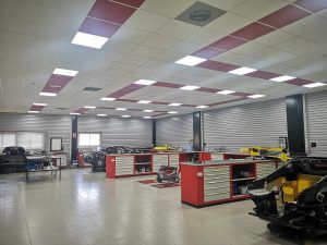 Proyecto de iluminacion realizado en las instalaciones de la empresa Spania GTA, en Torrent, Valencia