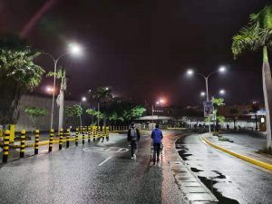 Proyecto de iluminacion realizado en los exteriores del aeropuerto de Burkina Faso