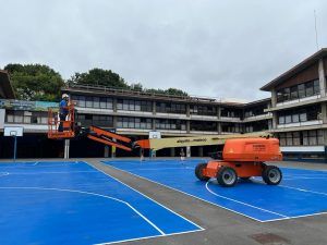 Proyecto de iluminacion realizado en las instalaciones del colegio Askartza Claret, en Leioa, Bizkaia