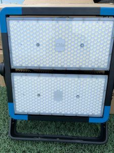 Proyecto de iluminacion realizado en las instalaciones del campo de fútbol Rivas, en Portugalete, Bizkaia.