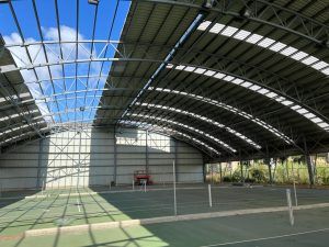 Proyecto realizado en las instalaciones de la pista de tenis Lasesarre, en Barakaldo, Bizkaia