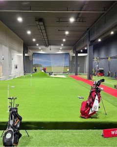 Proyecto de instalaciones deportivas realizado en la academia de golf Bizkaia, en Berango, Bizkaia