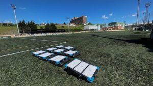 Proyecto de iluminacion realizado en las instalaciones del campo deportivo Los Llanos, Portugalete, Bizkaia.