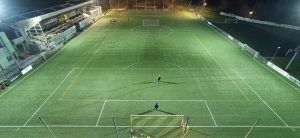 Proyecto de iluminacion realizado en las instalaciones del Polideportivo Elorrio, en Elorrio, Bizkaia