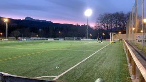 Proyecto de iluminacion realizado en las instalaciones del Polideportivo Elorrio, en Elorrio, Bizkaia