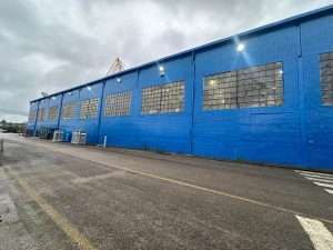 Proyecto de iluminación realizado en las instalaciones de la empresa Astilleros Astander, en Astillero, Cantabria.