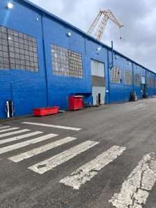 Proyecto de iluminación realizado en las instalaciones de la empresa Astilleros Astander, en Astillero, Cantabria.