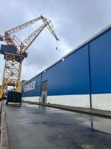 Proyecto de iluminación realizado en las instalaciones de la empresa Astilleros Astander, en Astillero, Cantabria.