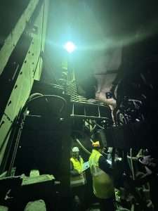 Proyecto de iluminación realizado en las instalaciones de la empresa Ferroglobe, en Monzón, Huesca.