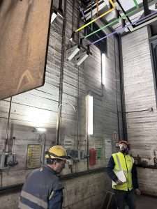 Proyecto de iluminación realizado en las instalaciones de la empresa Ferroglobe, en Monzón, Huesca.