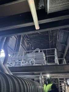 Proyecto de iluminación realizado en las instalaciones de la empresa Ferroglobe, en Monzón, Huesca.