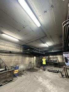 Proyecto de iluminación realizado en las instalaciones de la empresa Ferroglobe, en Monzón, Huesca.