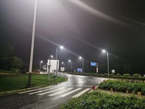 Proyecto de iluminacion realizado en la ciudad de Tianfu, China.