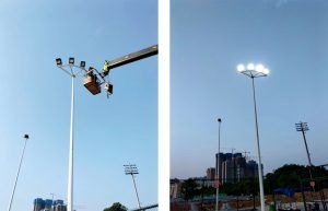 Proyecto de iluminacion realizado en el centro deportivo de Guangxi Nanning