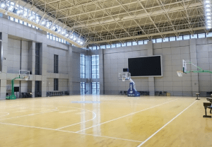 Proyecto de iluminacion realizado en el Centro deportivo de la Unoversidad Normal de China Central, en Wuhan ,China.