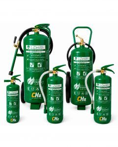 Extintor CHZ‑EXT‑Li para baterías de litio, ensayado NTA 8133. Controla fugas térmicas, reduce temperatura y evita propagación y reignición en incendios de ion‑litio
